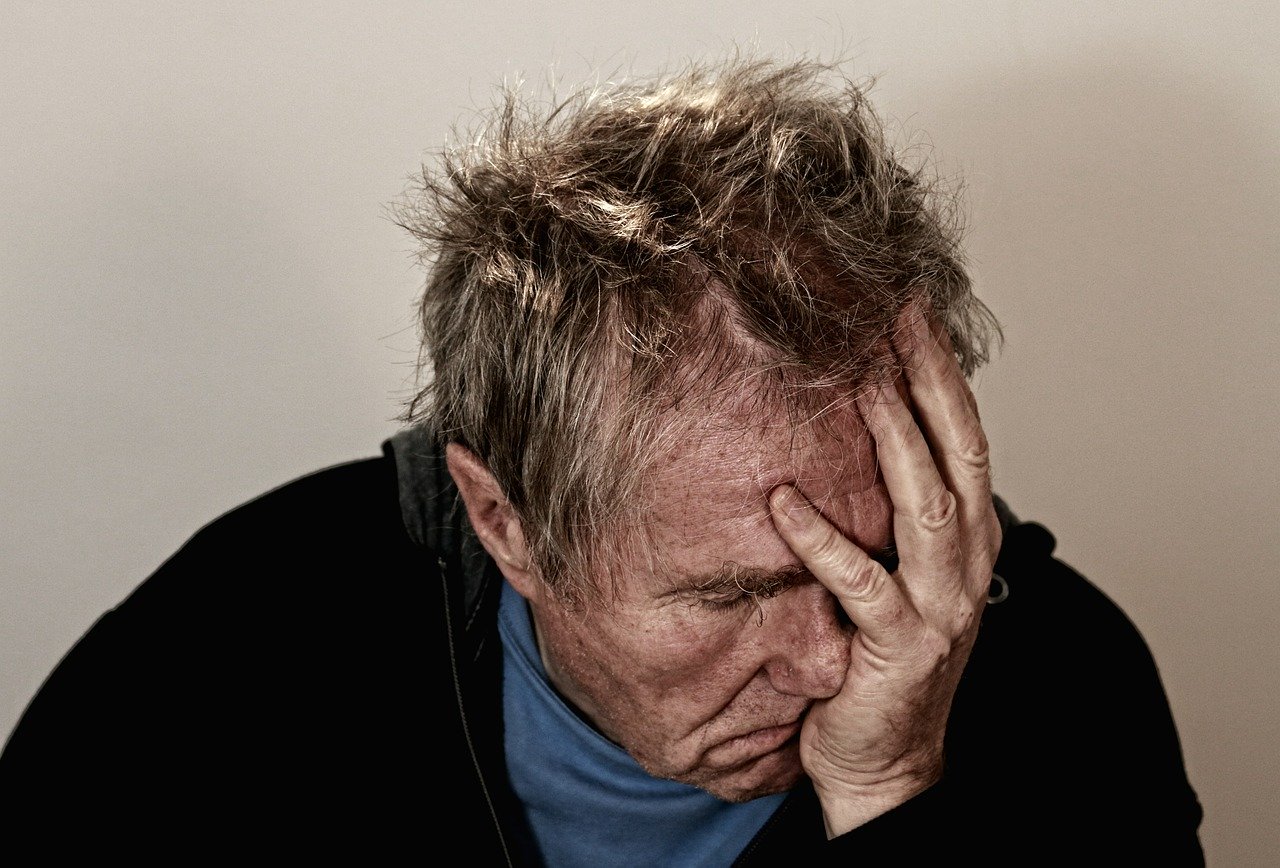 lonely old man